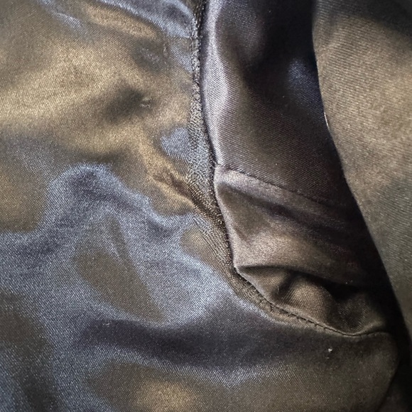 D73 Black Leather Biker Jacket Woven Leather Women’s Size M - Picture 13 of 15